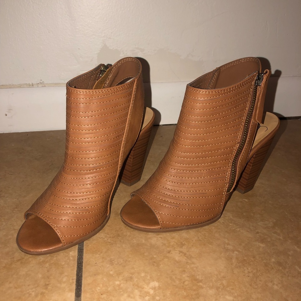 Peep toe Bootie Slingback Heels